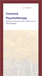 Mobile Screenshot of concordpsychotherapy.com