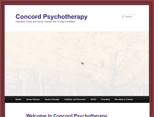 Tablet Screenshot of concordpsychotherapy.com